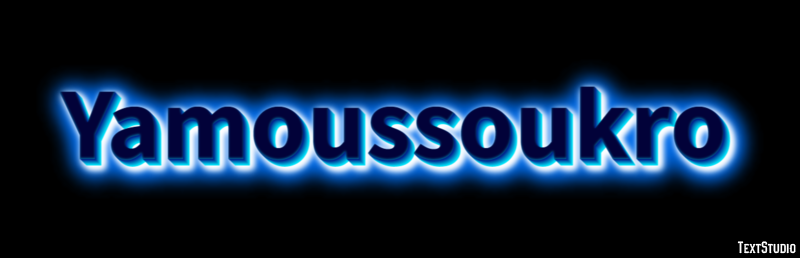 Yamoussoukro Tekst Effect