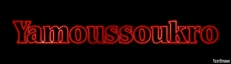 Yamoussoukro Tekst Effect
