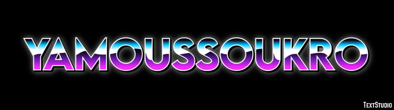 Yamoussoukro Эффект текста