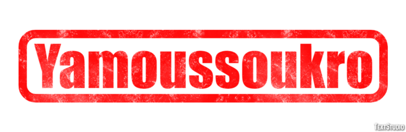 Yamoussoukro Efekt tekstowy