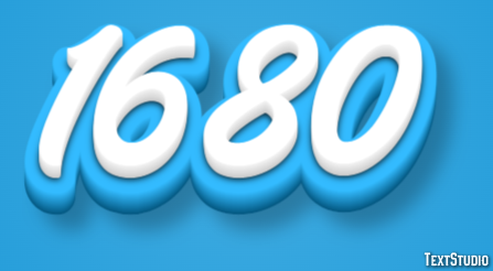 1680 Text Effect