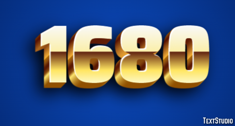 1680 Text Effect