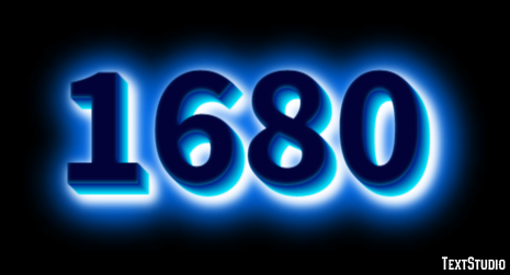1680 Text Effect