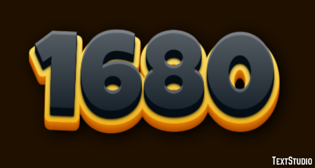 1680 Text Effect