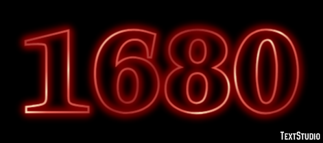 1680 Text Effect