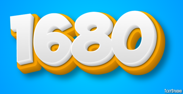 1680 Text Effect