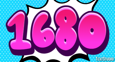 1680 Text Effect