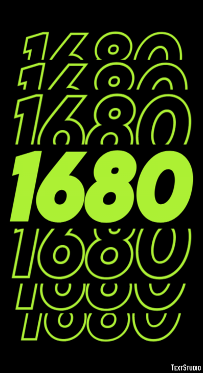 1680 Text Effect