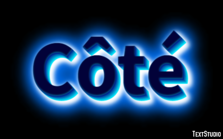 Côté Efecto de Texto