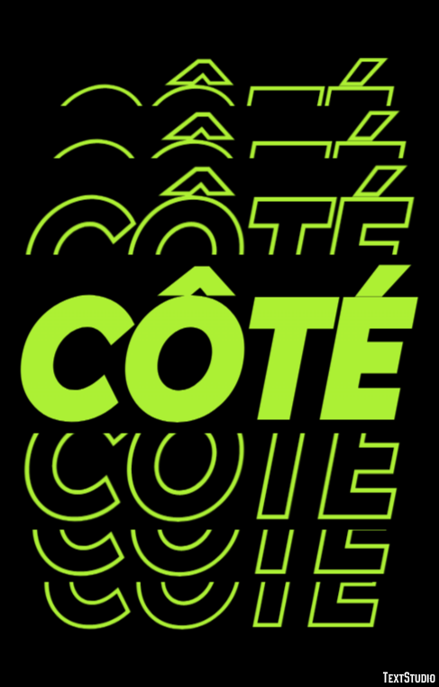 Côté Efecto de Texto