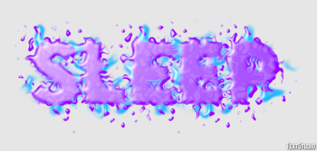 Sleep Efecto de Texto