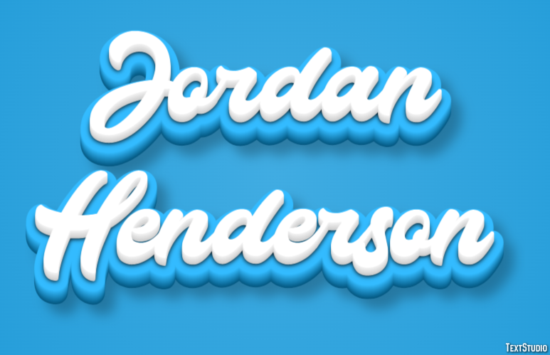Jordan Henderson Efeito de texto
