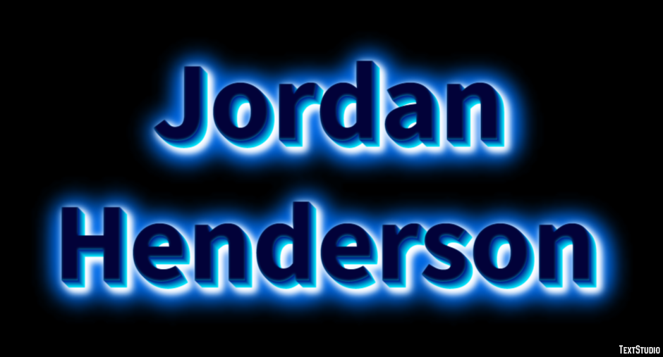 Jordan Henderson Efeito do texto