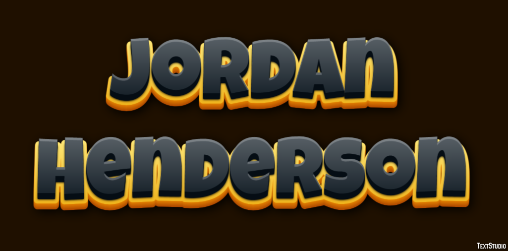 Jordan Henderson Efeito de texto