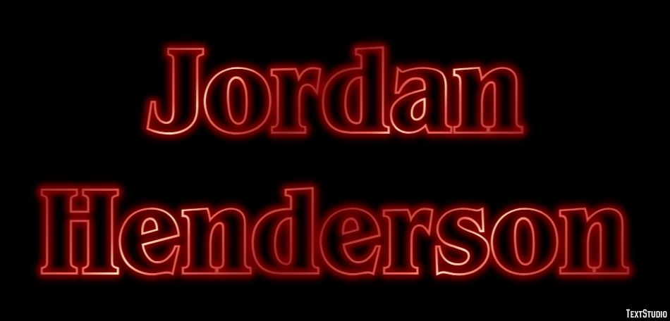 Jordan Henderson Efeito de texto
