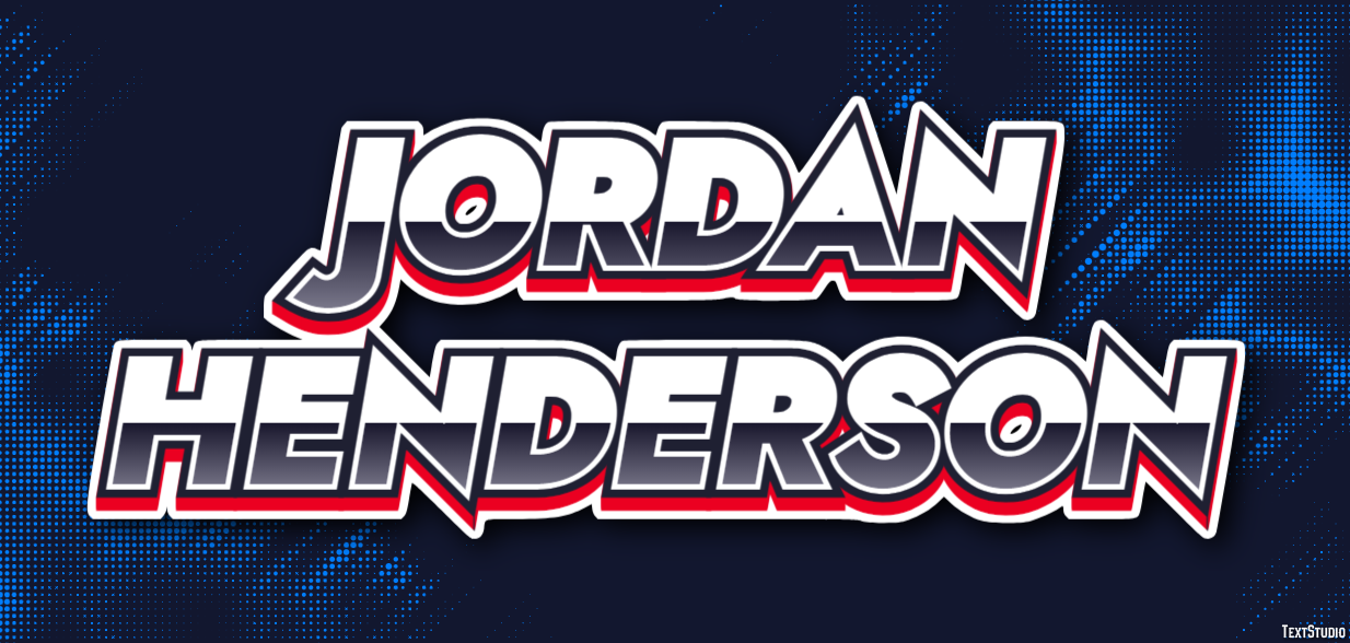 Jordan Henderson Efeito do texto