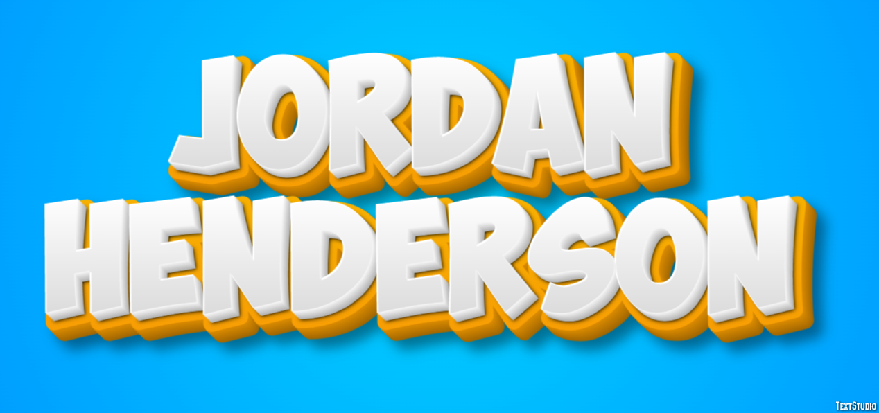 Jordan Henderson Efeito de texto