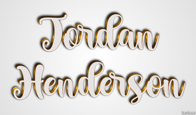 Jordan Henderson Efeito do texto