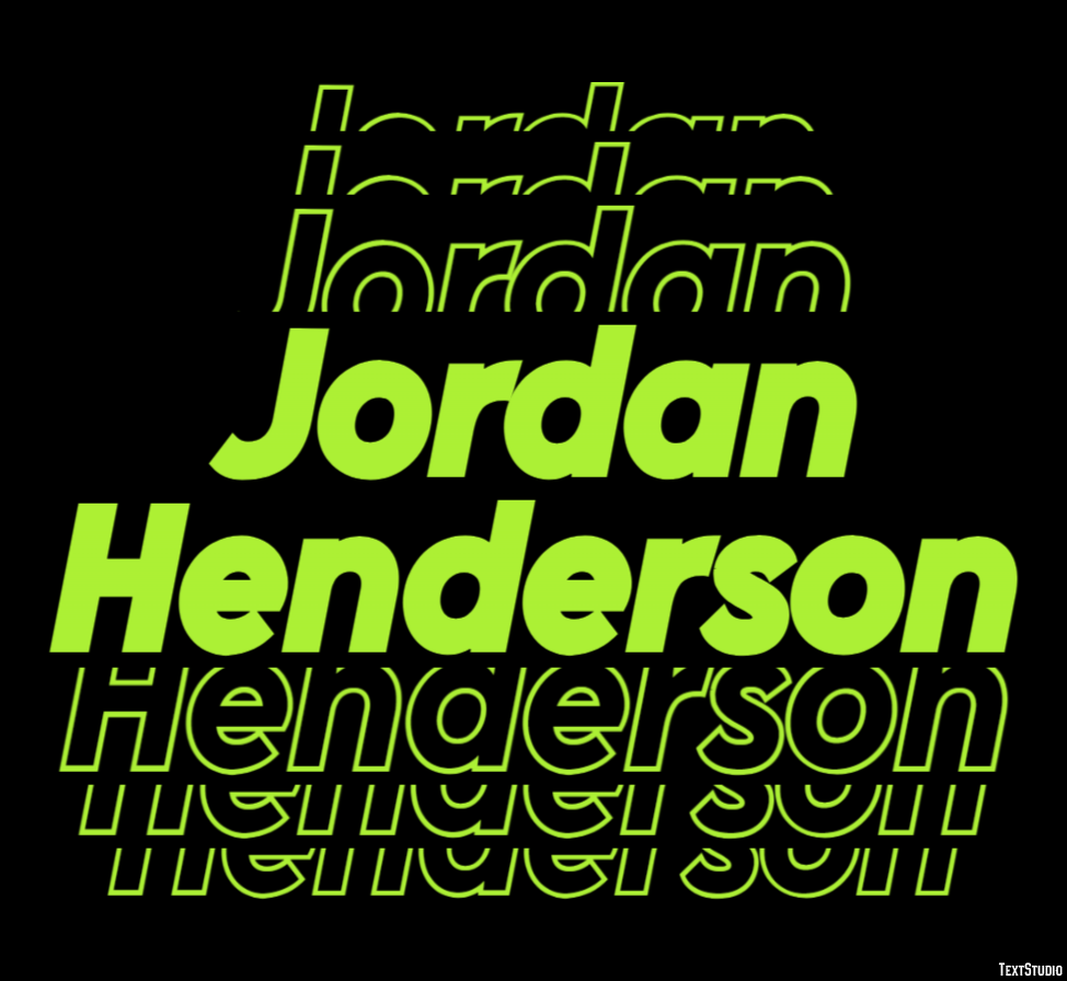 Jordan Henderson Efeito do texto