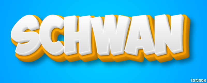 Schwan Texteffekt