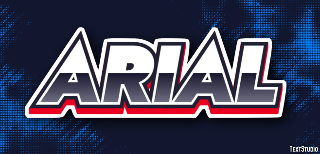 Arial Text Effect