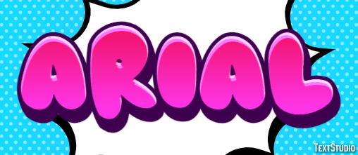 Arial Text Effect