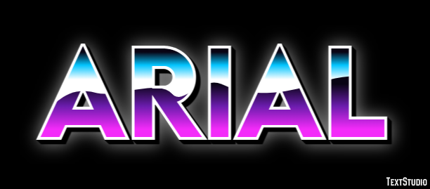 Arial Text Effect