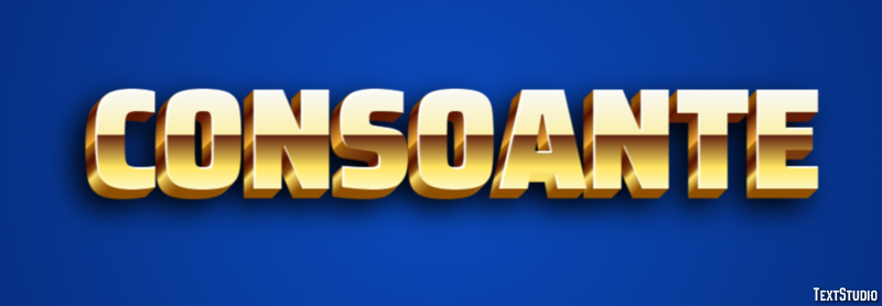 Consoante Эффект текста