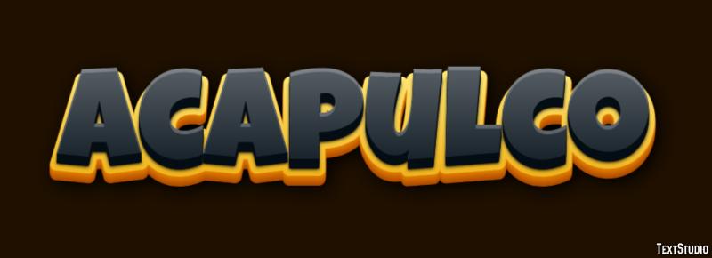 Acapulco Tekst Effect
