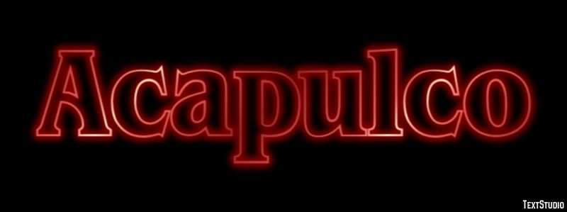 Acapulco Tekst Effect