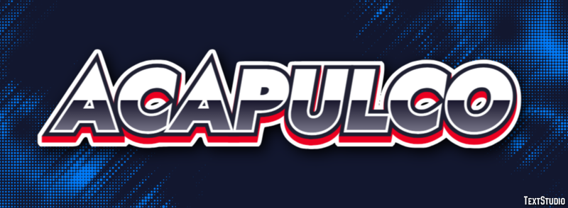 Acapulco Tekst Effect