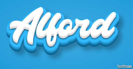 Alford Text Effect