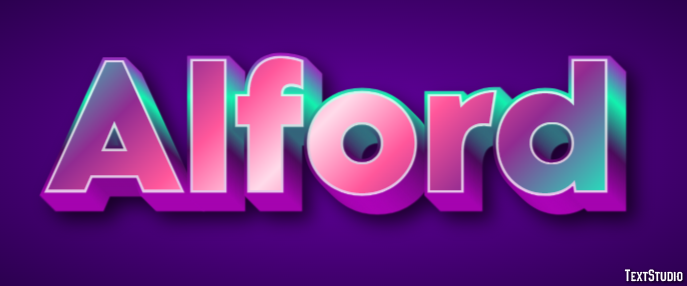 Alford Text Effect