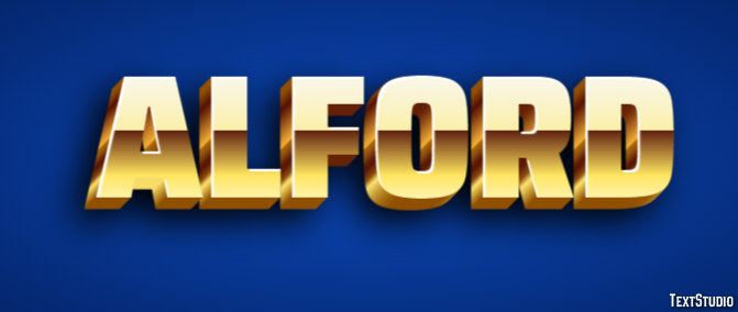 Alford Эффект текста