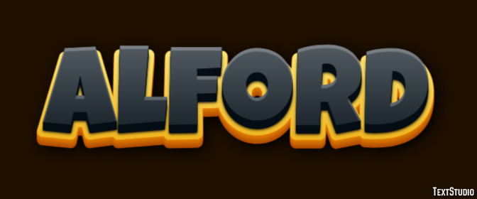 Alford Эффект текста