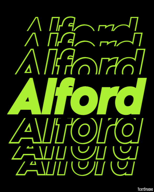 Alford Text Effect