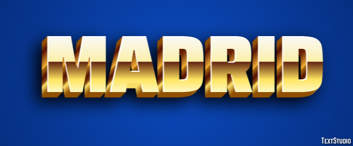 Madrid Effetto testo
