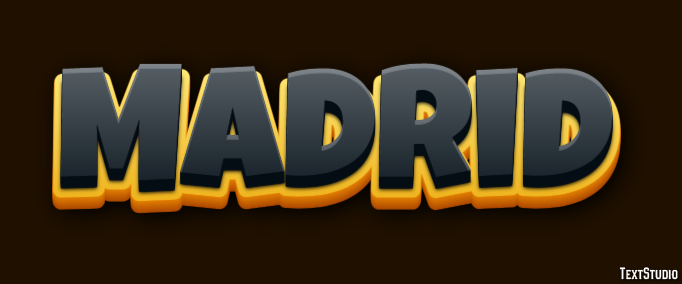 Madrid Text Effect