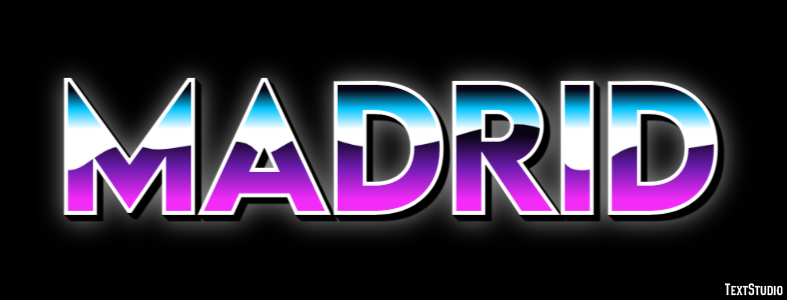 Madrid Text Effect