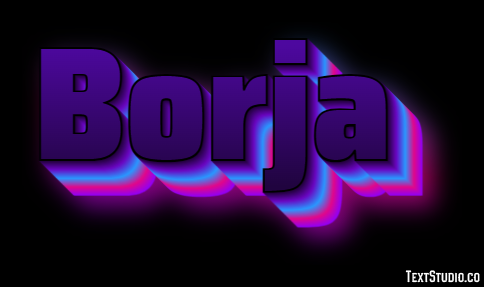 Borja Efecto de Texto