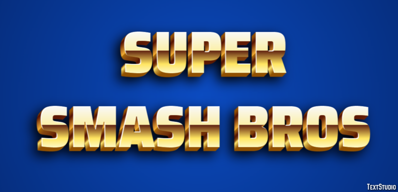 Super Smash Bros Efekt tekstowy