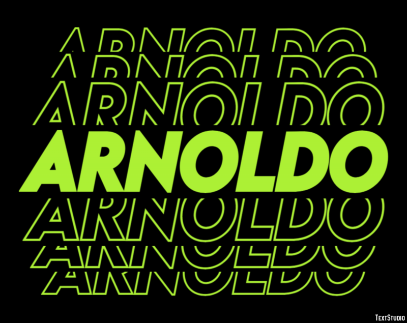 Arnoldo Text effect