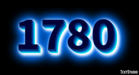 1780 Text Effect