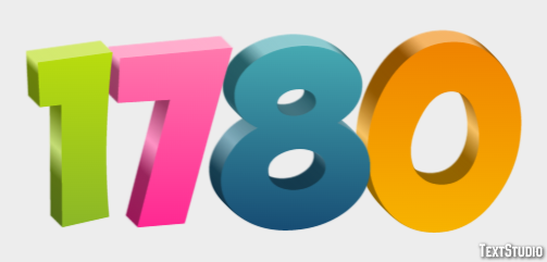 1780 Text Effect