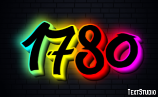 1780 Text Effect