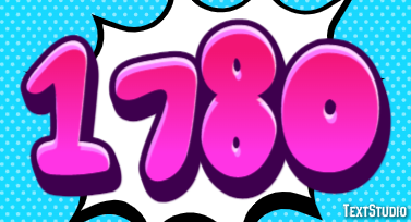 1780 Text effect