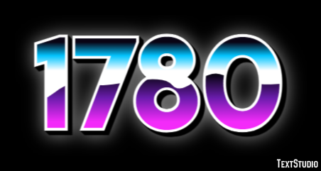 1780 Text Effect
