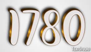 1780 Text Effect