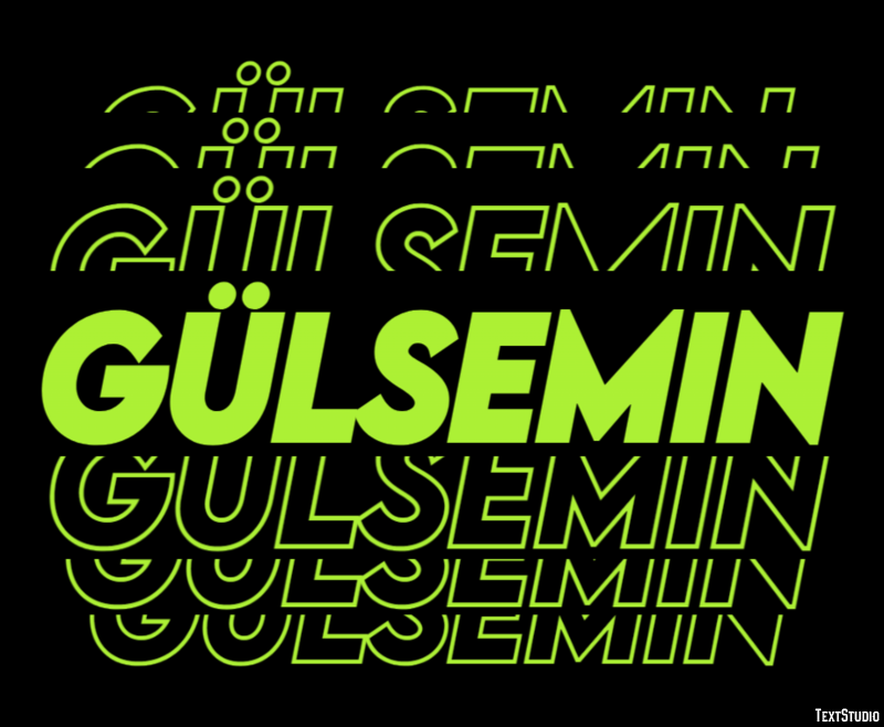 Gülsemin Efecto de Texto