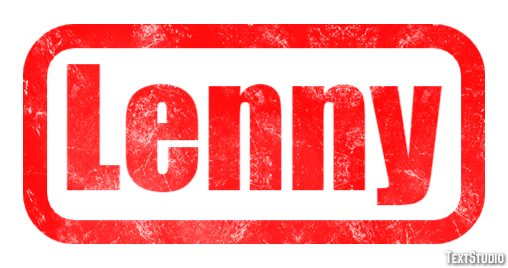 Lenny Effet de texte